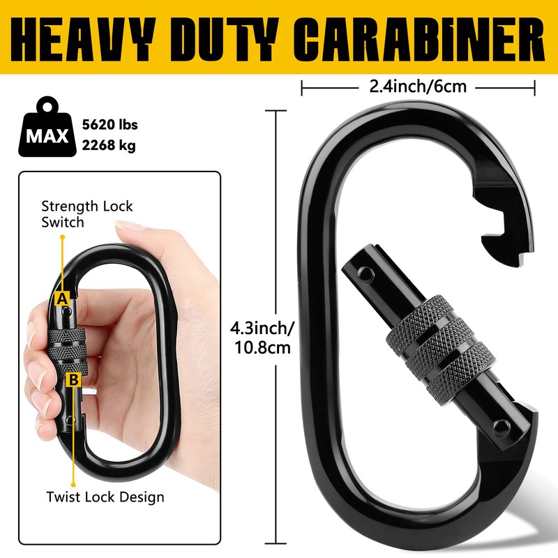 Tree Stand Harness Strap, Wider Treestand Safety Harness with Locking