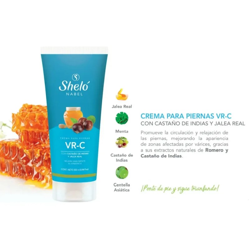Crema Reafirmante Para Piernas Vr-c Sheló Varices Celulitis
