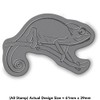 Azeeda A8 'Chameleon' Unmounted Rubber Stamp (RS00041925)