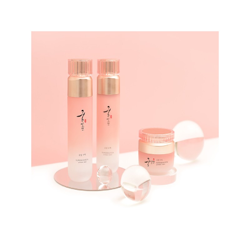 Koreanina 코리아나 궁설연 윤설 3종세트 (수액120ml, 유액120ml, 크림50g) Koreana Palace