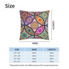 Oplp Circle Floral Pattern Throw Pillow Covers Set of 2
