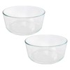 Pyrex Simply Store 7203 6/7-Cup Round Clear Glass Food Storage