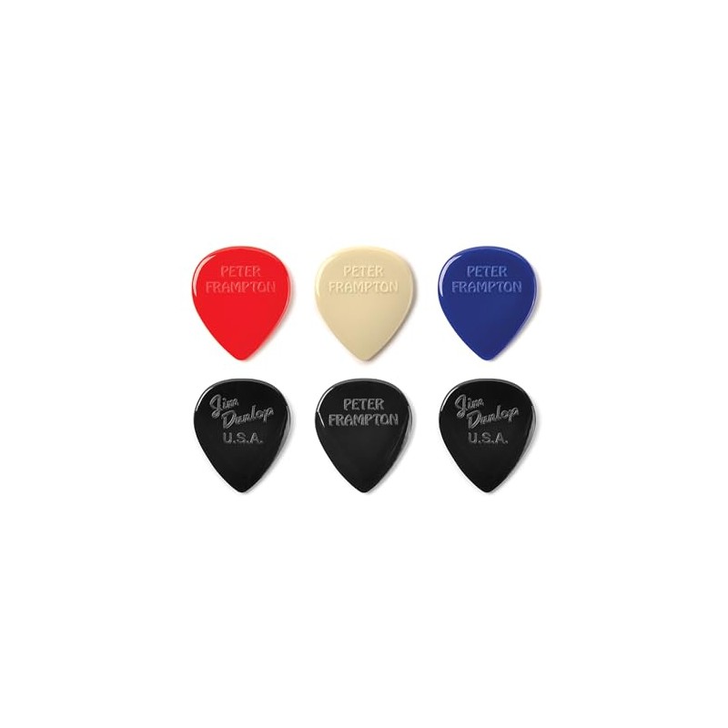 Peter Frampton Vintage Jazz Teardrop Pick - 6 Pack