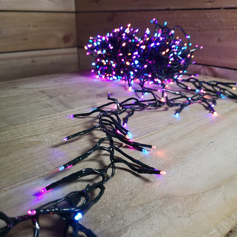 Premier Indoor Outdoor Christmas 720 LED 9.3m Multi-Action Cluster Supabrights
