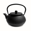 Bathala Botanicals Black Cast Iron Teapot with Stainless Steel Infuser