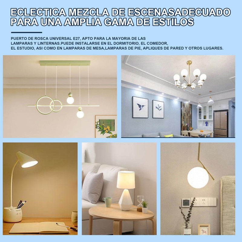 Paquete 10, Focos 10w Led Ahorrador, E27, 700lm Luz Bca