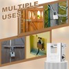PATIKIL High Security Padlock, 2Pcs 2.8 Inch Steel D-Shaped Heavy