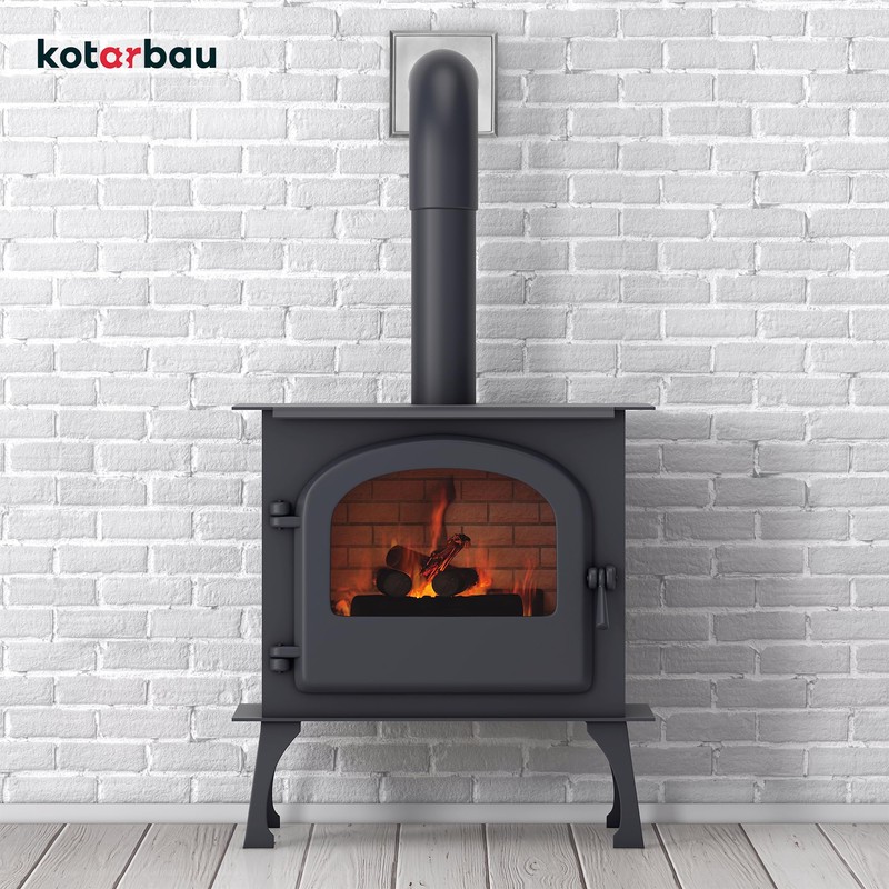 KOTARBAU® Stove Pipe Rosette Diameter 110 mm Galvanised Chimney Rose