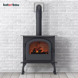KOTARBAU® Stove Pipe Rosette Diameter 110 mm Galvanised Chimney Rose with Flange Stove Pipe 160 mm x 160 mm Wall Cover Silver Decorative Rosette for Fireplace Wall Lining