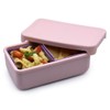 melii 100% Silicone Bento Box with Removable Dividers, 2 Compartments,