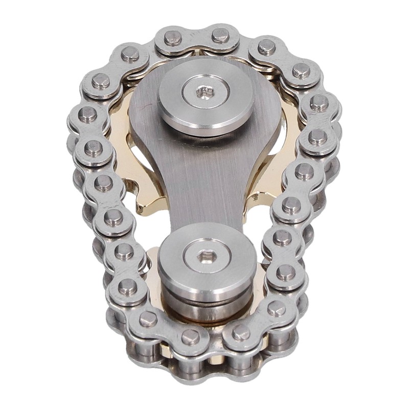 Stainless Steel Fidget Sprocket Toy Children Gears Linkage Bike Chain