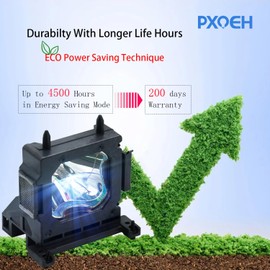 PXOEH A+ Quality LMP-H201 for Sony VPL-HW10 VW90ES HW15 HW20 HW30ES HW35ES HW50ES HW55ES VPL-HW20 GH10 VW70 VW80 VW85 Replacement Projector Lamp with Housing