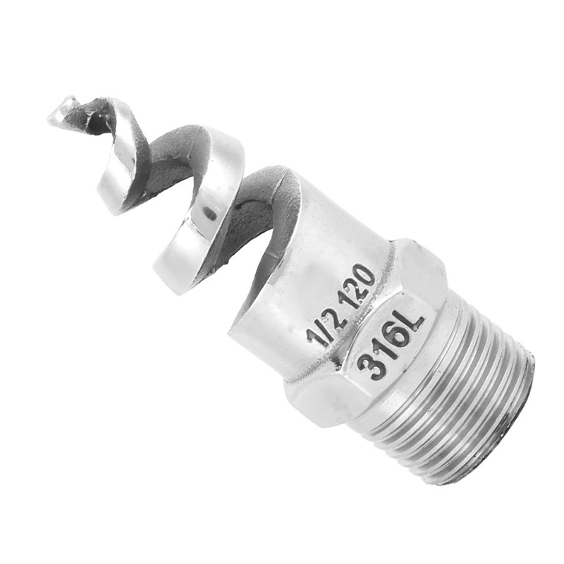 Spiral Nozzle SPJT 316L Stainless Steel Male Thread Anti‑Clogging Watering