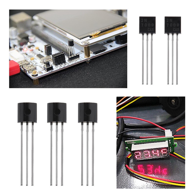 100 x N-Channel 2N7000 MOSFET Transistor TO-92 0.3A 60V 3-Pin