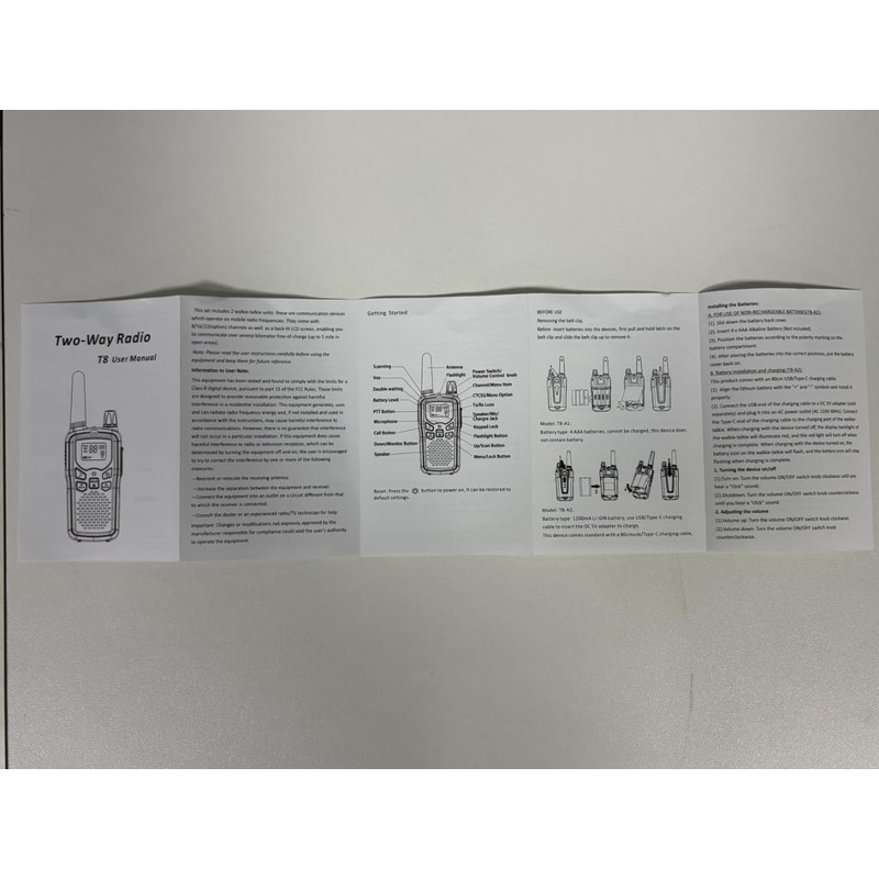 Rechargeable Walkie Talkies Long Range for Adults, Walky Talky VOX