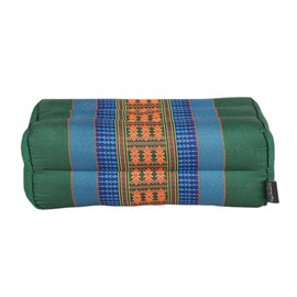 ANADEO YogaProducts Standard - Standard Zafu Yoga and Meditation Cushion - 100% Natural High Density Kapok - Comfort and Firmness - Sitting Stability - Green Blue - X1