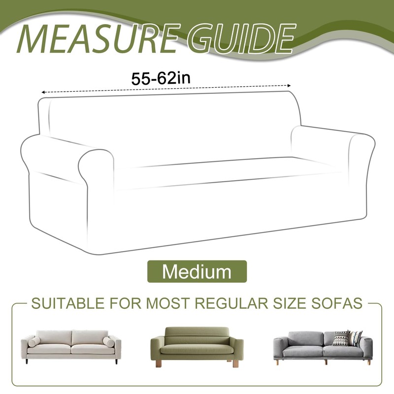 ALIECOM 100% Waterproof Loveseat Covers for 2 Cushion Couch Pet