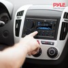 Pyle Power Amplifier Double DIN Bluetooth LCD Display Black Panel