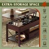 WLIVE Coffee Table, 39" Lift Top Coffee Table with Hidden