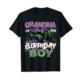 Grandma Of The Birthday Monster Truck Family Matching Party T-Shirt