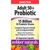 Webber Naturals Probiotic Adult 50+, 15 Billion Active Cells, 10