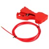 Adjustable Cable Lockout Industrial Valve Shutdown Tagout Stainless Steel Safety