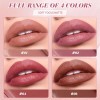 Nhg4 Piezas Pintalabios Mate, Barra De Labios Permanentehg