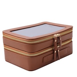 SANHECUN - Neceser de viaje transparente para artículos de aseo de viaje, bolsa de accesorios de viaje, bolsa de maquillaje, dimensiones | Largo x Anc