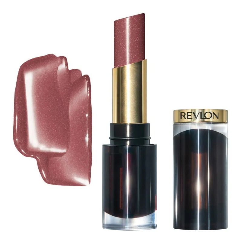 Labial Super Lustrous Glass Shine Lipstick Glazed Mauve Acabado Cremoso
