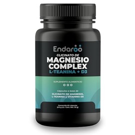 Glicinato Complex con L-Teanina y Vitamina D3 | Magnesio de Alta Absorción | Apoyo para Relajación, Descanso y Sistema Nervioso | Equilibrio Muscular e Inmunológico | Sin Aditivos