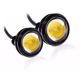 Corp.Res Electronics 2 Ojos De Aguila 23mm Led Alto Brillo Auto Moto 7 Colores
