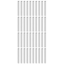sourcing map 40 Pcs 4 mm x 40 mm Dowel Pins 316L Stainless Steel Cylindrical Dowel Pins Shelf Support Peg Pin Rod Fasten Elements Metal Shelf Pegs Silver Tone