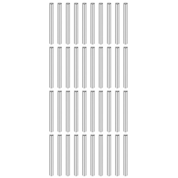 sourcing map 40 Pcs 4 mm x 40 mm Dowel
