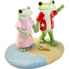 Kopo Summer Wave Couple, Approx. 2.4 x 2.0 x 2.0 inches (6.1 x 5 x 5 cm)