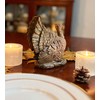 TenWaterloo Harvest Sculpted Thanksgiving Turkey Tabletop Centerpiece, 7 x 6.5