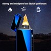 Electric Lighter Plasma Rechargeable with LED Battery Indicator Strong Flame,
