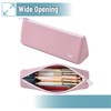Mr. Pen- Silicone Pencil Case Pouch, Dusty Pink, Aesthetic Triangular