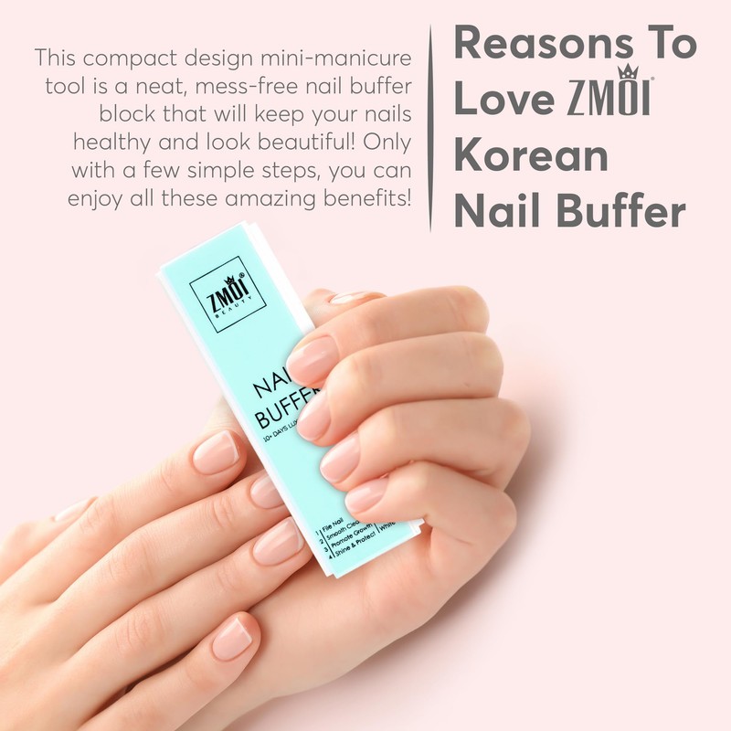 ZMOI Pro Nail Buffer – Lujoso brillo coreano bloque de