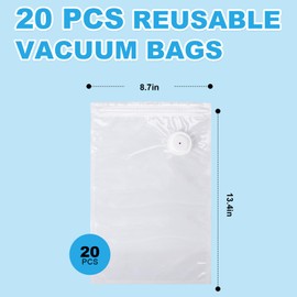 Vacuum Sealer Bags -20pcs, Suitable for handheld Vacuum Sealer