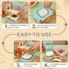 sourcing map Crustless Sandwich Cutter, Square Shape Uncrustable Sandwich Maker