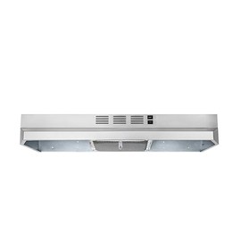 OVO OV-1011R 30 inch Under Cabinet Range 2 Speed Exhaust Fan, Rocker Switch, Stainless steel Kichen, Ducted and Ductless Convertible Vent Hood, 225 CFM