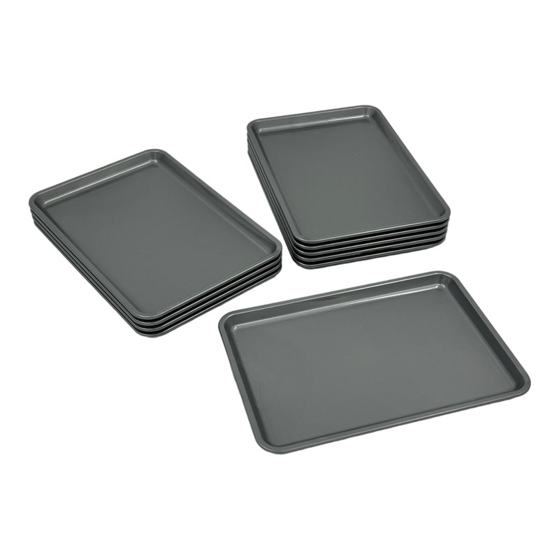 Chabrias Ltd Pack of 10 Plastic Rectangle Tip Trays -
