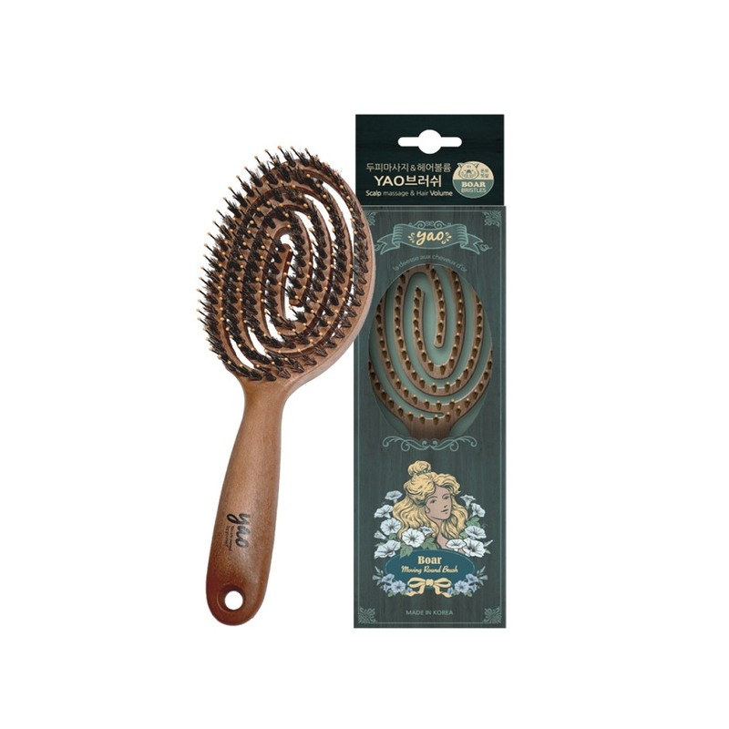 Wood Round Boa Brush / 우드라운드보아 브러쉬