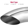 Upower 5 inch Turn Down Tail Pipe Tips 5" Inlet/Outlet