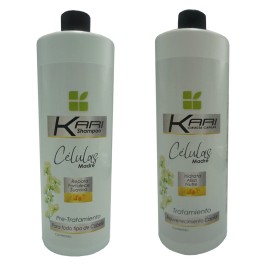 KERA FRUIT Cirugia 16oz - 320z Set de Cirugia Capilar Alisa Reduce el Volumen y Frizz  - 16oz ( 500 ml )