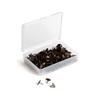 U Brands Sphere Thumb Tack Push Pins, Assorted Black/White/Gold, 60-Count