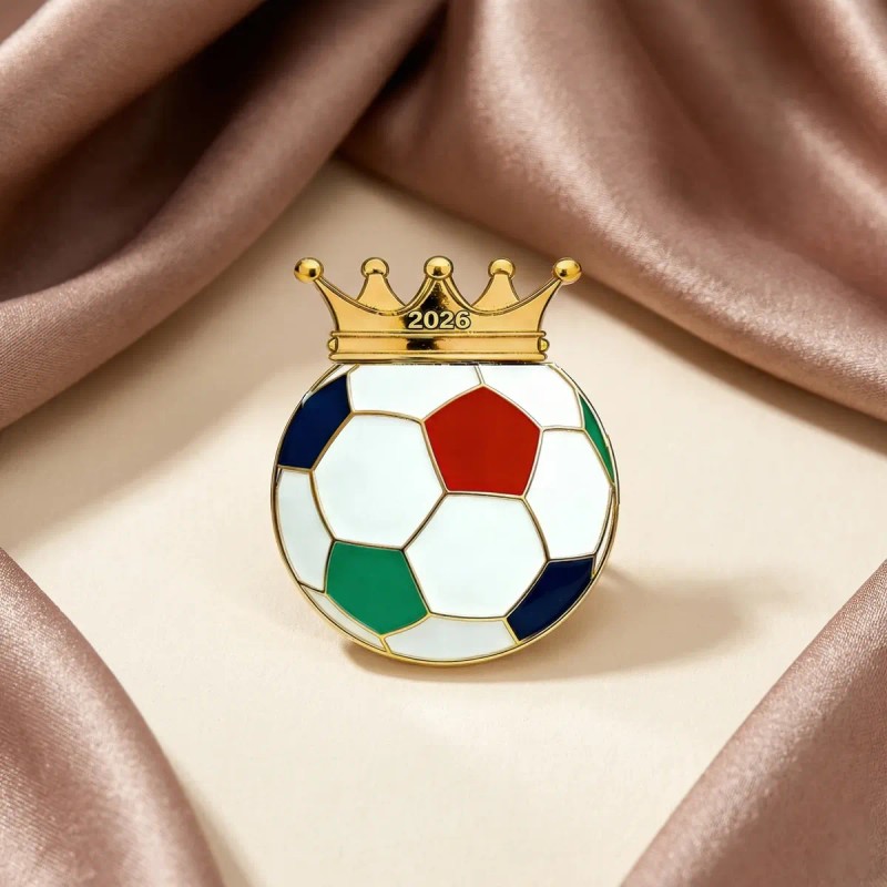Broche Metálico Copa Mundia Fútbol Bandera De México