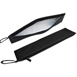 Aosbos 再利用可能なストローポーチ キャリーケース メタルストロー ペーパーストロー プラスチックストロー 使い捨てストロー シリコンストロー タンブラーストローケース ステンレススチールストローバッグ 箸容器 ブラック