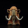Simulation Mammoth Plush-Brown, 12.6" Mammuthus Primigenius Stuffed Animal,Soft Mammoth Plush