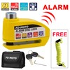 FD-MOTO Alarm Disc Lock & Reminder Cable Yellow